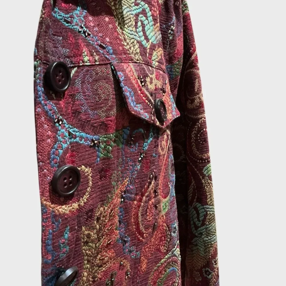 Coldwater Creek Vintage Tapestry Jacket Blazer